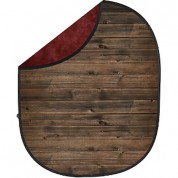 Savage Collapsible 5x7 Backdrop Rustic Planks Red