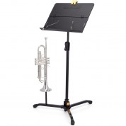 Hercules Tilting Music Stand With Folding Desk 75-90°