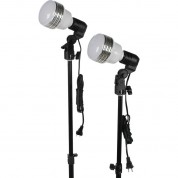 Smith-victor Kt750led 2-light Umbrella Kit Photography Lighting