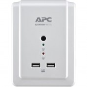 Apc Surgearrest 6-outlet Wall-tap Surge Protector With Usb