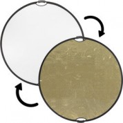 Circular Collapsible Reflector With Handles Soft Gold White 52