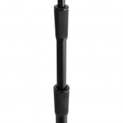 Ms9312 Three-section Microphone Stand, Round Base, Black