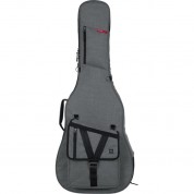 Gator Transit Gig Bag For Acoustic Guitar Light Gray