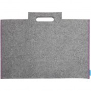 Itoya Midtown Bag Large Artwork Carrier 14x21 Gray Purple