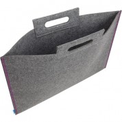 Itoya Midtown Bag Large Artwork Carrier 14x21 Gray Purple