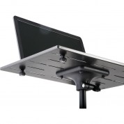 K&m 12185 Laptop Stand With Clamping Option - Black