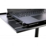 K&m 12185 Laptop Stand With Clamping Option - Black