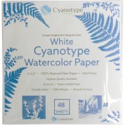 Cyanotype Paper 6x6 White 48 Sheets | Cyanotype Store