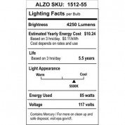 Alzo Cfl Photo Light Bulb 85w 120v