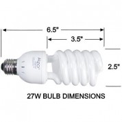 Alzo Cfl Photo Light Bulb 27w 120v