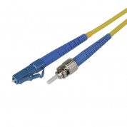 Simplex St To Lc Singlemode Fiber Optic Patch Cable 6.6' Yellow