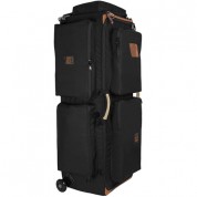 Portabrace Production Case Dividers Removable Wheels Large Black