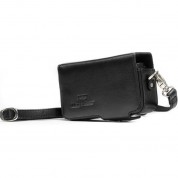 Leather Camera Case For Panasonic, Canon, Nikon - Megagear Black