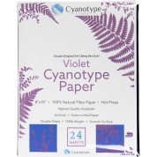 Cyanotype Paper 8x10 Purple Lilac 24 Sheets