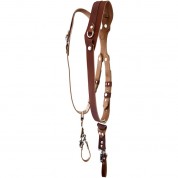 Clydesdale Pro Dual Leather Camera Harness Large Tan