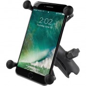 Universal X-grip Cell Phone Cradle With Double Socket Arm - Large