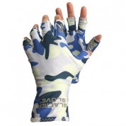 Glacier Glove Abaco Bay Sun Glove Blue Camo Small Medium