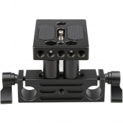 Camvate Dslr Baseplate With Height Risers 15mm Rod Block