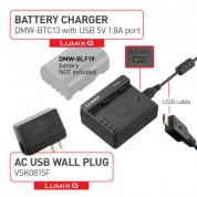 Panasonic Dmw-btc13 Battery Charger For Cameras