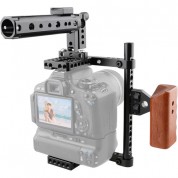 Camvate Universal Camera Cage Top Handle Wooden Handgrip