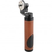 Camvate Leather Handgrip Arri-style Rosette Brown