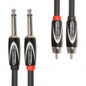 Roland Black Series Dual Ts To Rca Cable 3ft