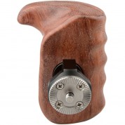 Camvate Wooden Handgrip Arri Rosette Mount Left Hand