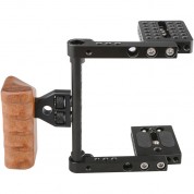 Camvate Camera Half Cage Wooden Handgrip For Dslrs Right-sided