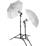 Portrait Light Kit With Stand, Led Holder, 60w Bulb, Umbrella