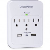 Cyberpower Pro 3-outlet Surge Protector With Usb