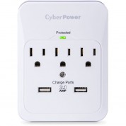 Cyberpower Pro 3-outlet Surge Protector With Usb