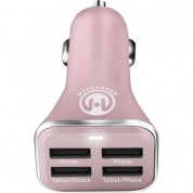 Hypergear 4-port Usb Car Charger Rose Gold