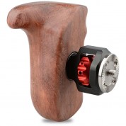 Camvate Wooden Handgrip Arri Rosette Mount Left Hand