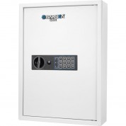 Barska 100-key Digital Wall Safe With Key Lock - White