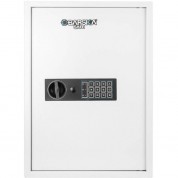 Barska 100-key Digital Wall Safe With Key Lock - White