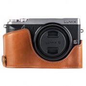 Leather Camera Case For Panasonic Lumix Dmc-gx85, Gx80