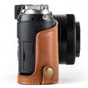 Leather Camera Case For Panasonic Lumix Dmc-gx85, Gx80