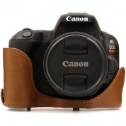 Canon Eos Rebel Sl2 Pu Leather Case With Strap, Light Brown