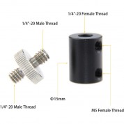 Camvate 15mm Micro Rod Stud 1/4