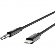 Belkin 3.5mm Audio To Lightning Cable 6ft Black