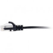 C2g Rj45 Male To Male Slim Cat 6 Patch Cable 4' Black