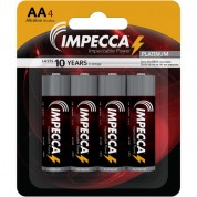 Impecca Alkaline Aa Batteries 4-pack