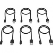 Sabrent Usb 2.0 Type-a To Micro-b Cable 1' Black 6-pack