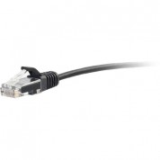 C2g Rj45 Male To Male Slim Cat 6 Patch Cable 4' Black