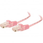 C2g Rj45 Male To Male Slim Cat 6 Patch Cable 3' Pink