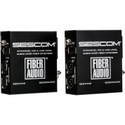 Sescom 2-channel Audio-over-fiber Extender Kit