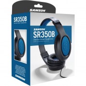 Samson Sr350 Stereo Headphones Blue Edition