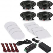 Pyle Pro Pdicbt256 Bluetooth Ceiling Wall Speaker Kit 4-pack