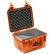 Pelican 1300 Case With Foam - Orange