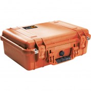 Pelican 1500 Case With Foam - Orange